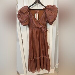 JessaKae Shimmering Brown Formal Dress